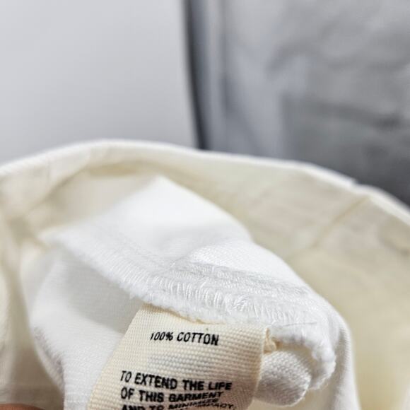 Alex Mill Phoebe Shorts White High-rise Patch Pockets Denim NWT $135 Size 8 - Picture 8 of 8